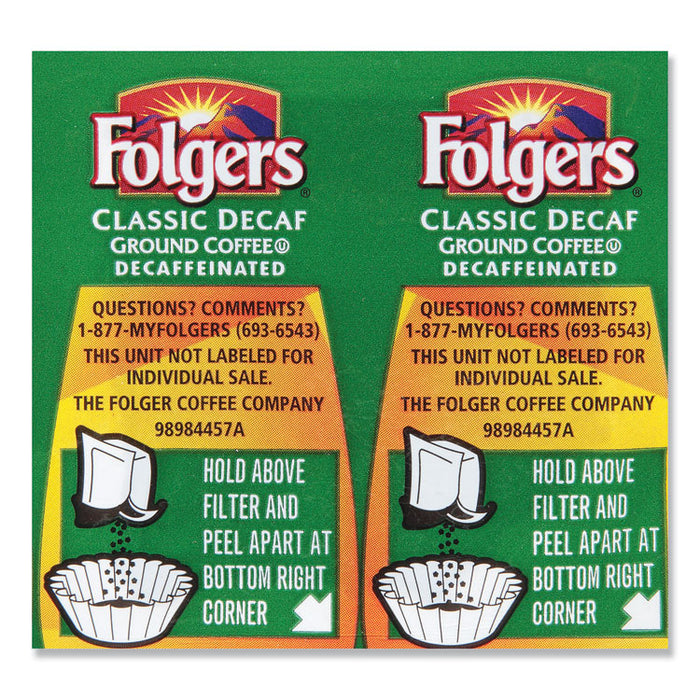 Coffee, Classic Roast Decaffeinated, 9/10oz Vacket Pack, 42/Carton