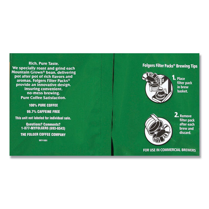 Coffee Filter Packs, Decaffeinated Classic Roast, 9/10oz, 40/Carton