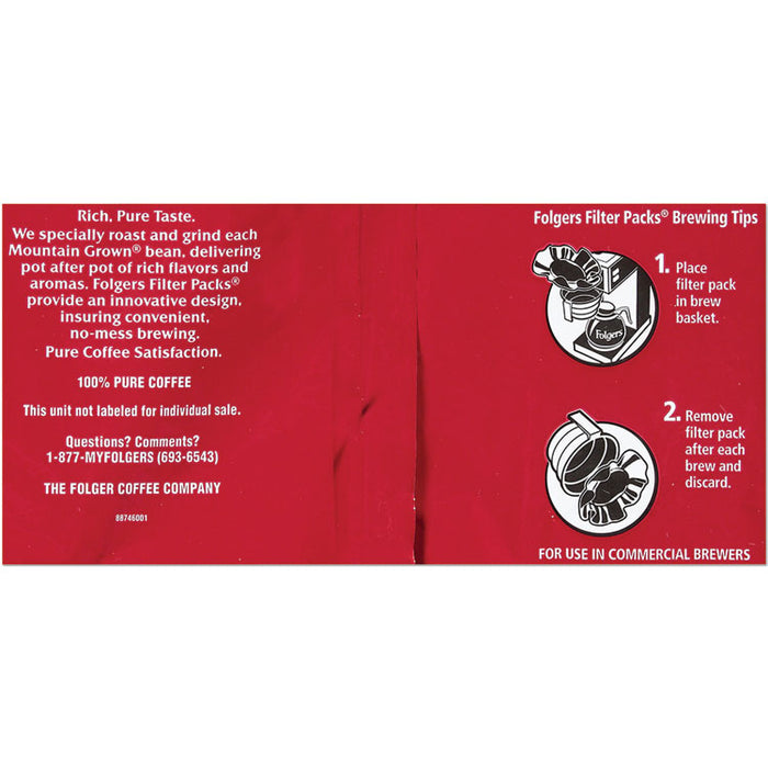 Coffee Filter Packs, Classic Roast, .9 oz, 10 Filters/Pack, 4 Packs/Carton