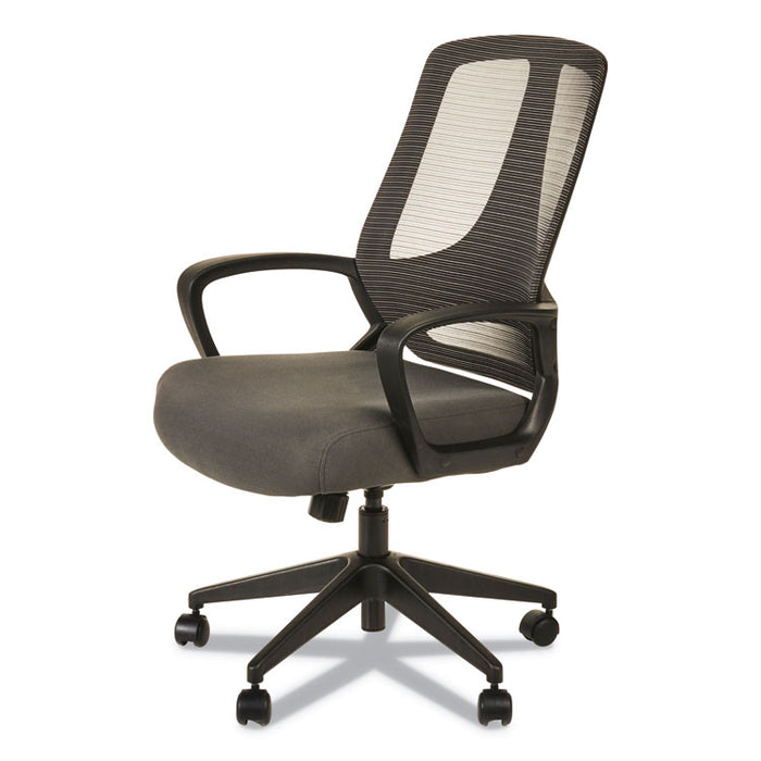 Alera MB Series Mesh Mid-Back Office Chair, Supports up to 275 lbs., Gray Seat/Black Back, Black Base