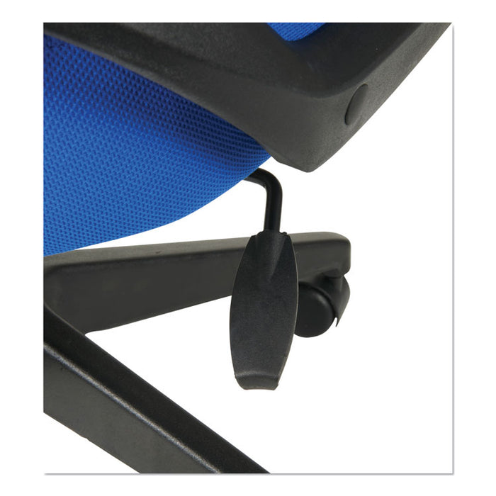 Alera MB Series Mesh Mid-Back Office Chair, Supports up to 275 lbs., Blue Seat/Black Back, Black Base