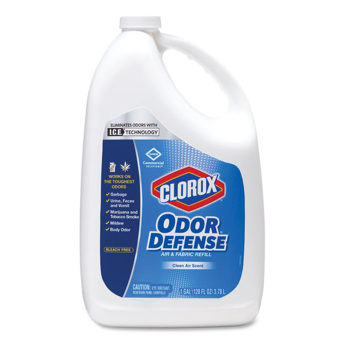 Commercial Solutions Odor Defense Air/Fabric Spray, Clean Air Scent, 1 gal Bottle