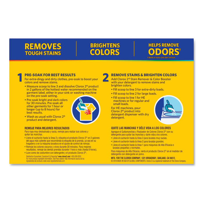 Stain Remover and Color Booster Powder, Original, 49.2 oz Box, 4/Carton