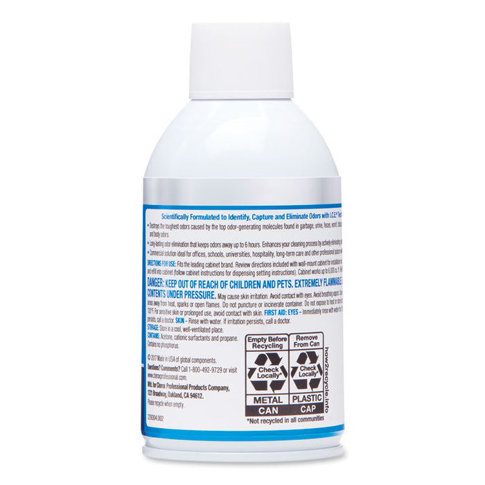 Commercial Solutions Odor Defense, Wall Mount Refill, Clean Air, 6 oz Aerosol Spray, 12/Carton