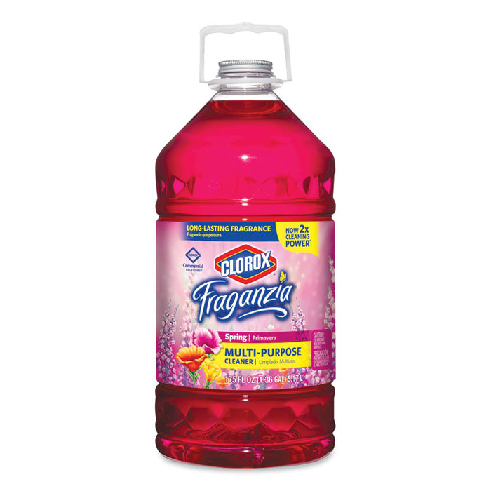 Fraganzia Multi-Purpose Cleaner, Spring Scent, 175 oz Bottle, 3/Carton
