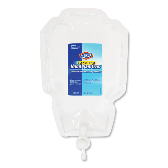Hand Sanitizer Push Button Dispenser Refill, 1 L Bag, 6/Carton