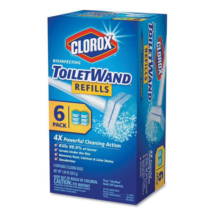 Disinfecting ToiletWand Refill Heads, 6/Pack, 8/Carton