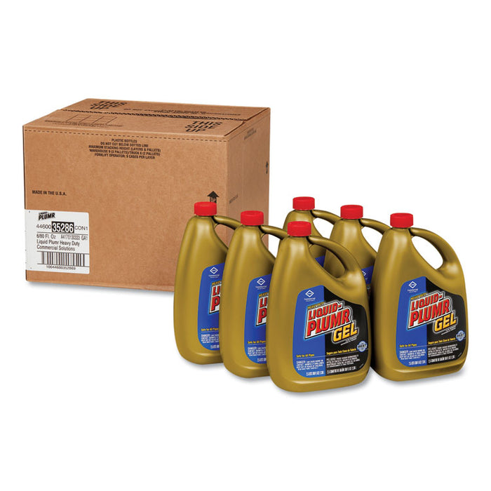 Heavy-Duty Clog Remover, Gel, 80oz Bottle, 6/Carton