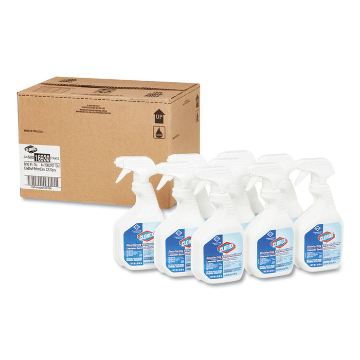 Disinfecting Bathroom Cleaner 30oz Spray Bottle, 9/Carton