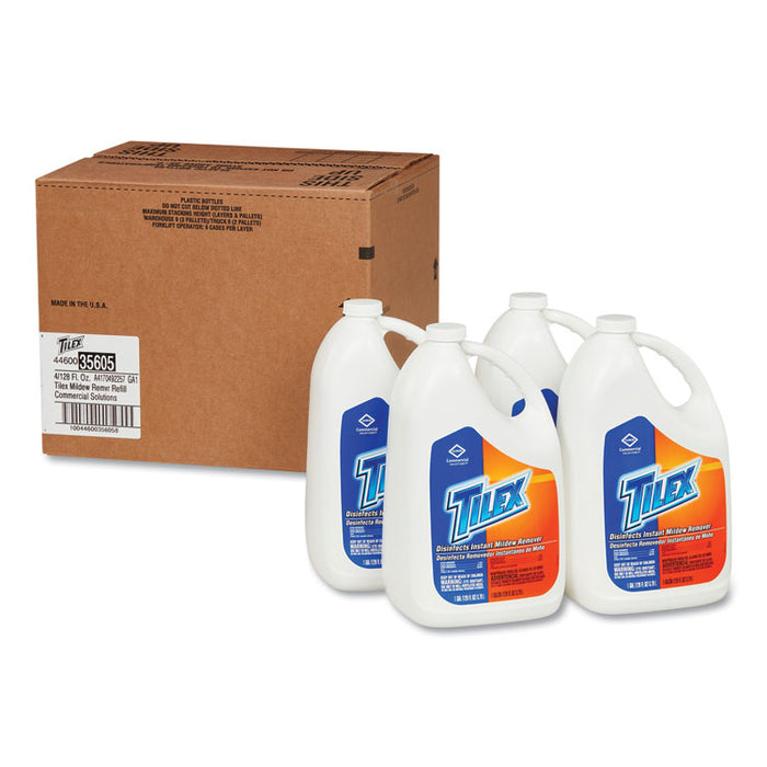 Disinfects Instant Mildew Remover, 128 oz Refill Bottle, 4/Carton