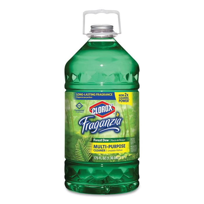 Fraganzia Multi-Purpose Cleaner, Forest Dew Scent, 175 oz Bottle, 3/Carton