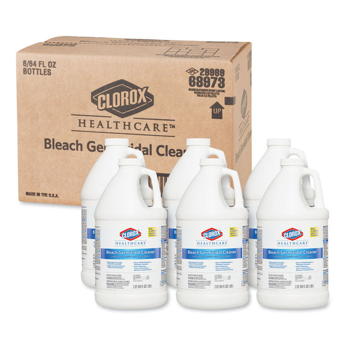 Hospital Cleaner Disinfectant w/Bleach, 2qt Refill, 6/Carton
