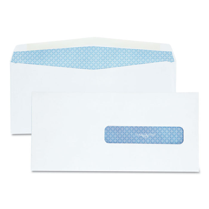 Security Tinted Insurance Claim Form Envelope, Commercial Flap, Gummed Closure, 4.5 x 9.5, White, 500/Box