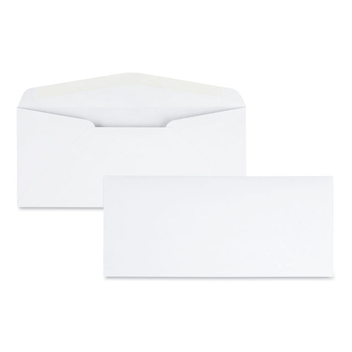 Laser and Inkjet White Business Envelope, #10, Bankers Flap, Gummed Closure, 4.13 x 9.5, White, 500/Box