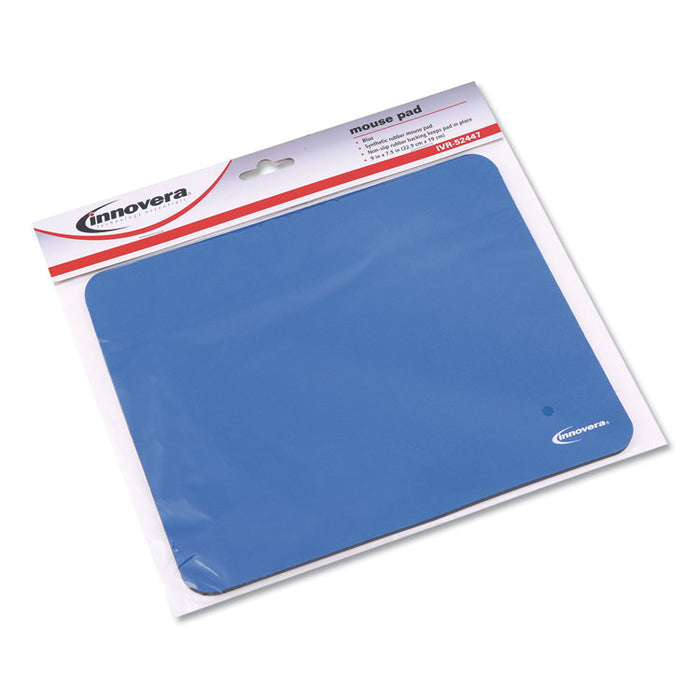Latex-Free Mouse Pad, 9 x 7.5, Blue