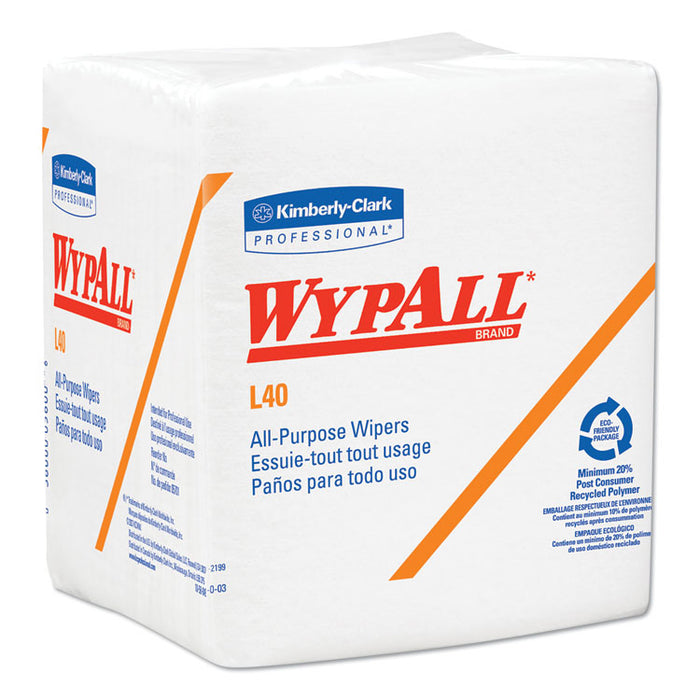 L40 Towels, 1/4 Fold, White, 12 1/2 x 12, 56/Box, 18 Packs/Carton