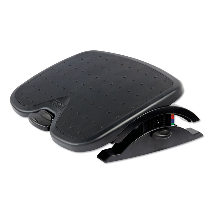 SoleMate Plus Adjustable Footrest with SmartFit System, 21.9w x 3.7d x 14.2h, Black