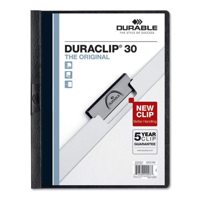 DuraClip Report Cover, 8 9/10 x 11 1/5, Clear, 5/Pack