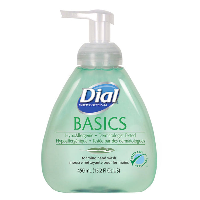 Basics Foaming Hand Soap, Original, Honeysuckle, 15.2 oz Pump Bottle, 4/Carton
