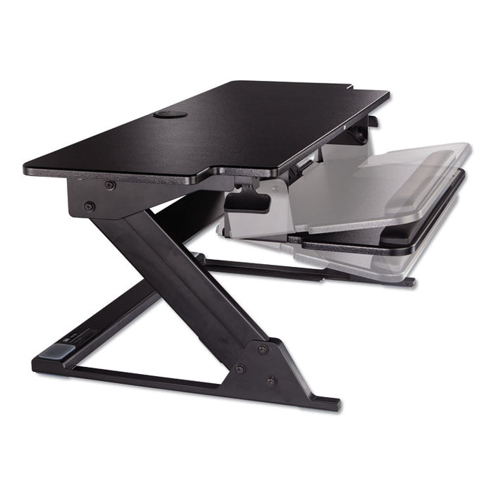 Precision Standing Desk, 42" x 23.2" x 6.2" to 20", Black