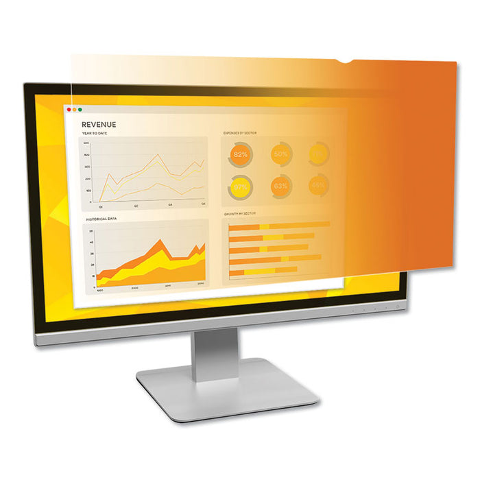 Gold Frameless Privacy Filter for 22" Widescreen Monitor, 16:10 Aspect Ratio