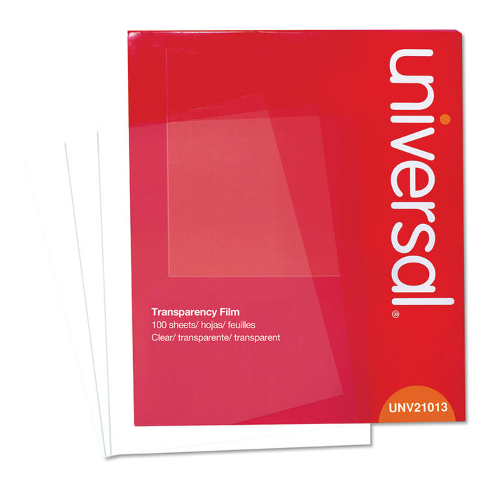 Transparent Sheets, Write-On-Only, Letter, Clear, 100/Pack