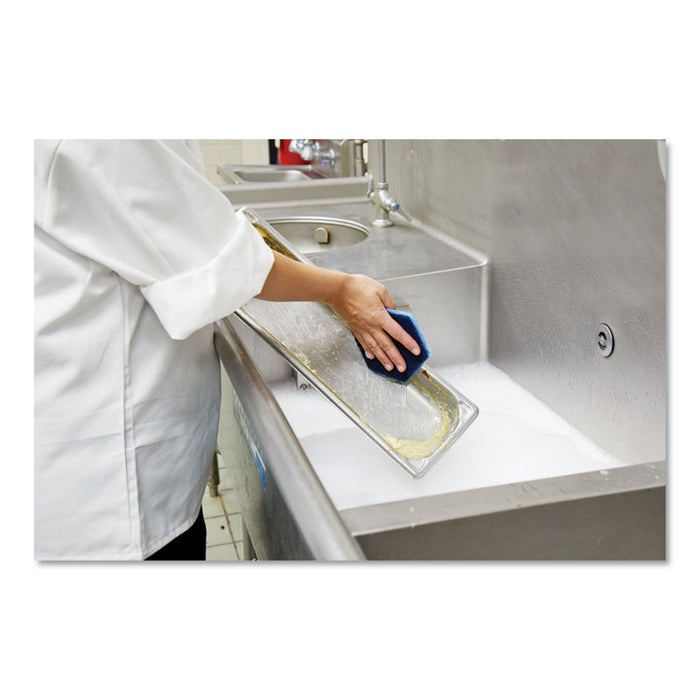Low Scratch Scour Pad 2000HEX, 5.75" x 5", Blue, 15/Carton