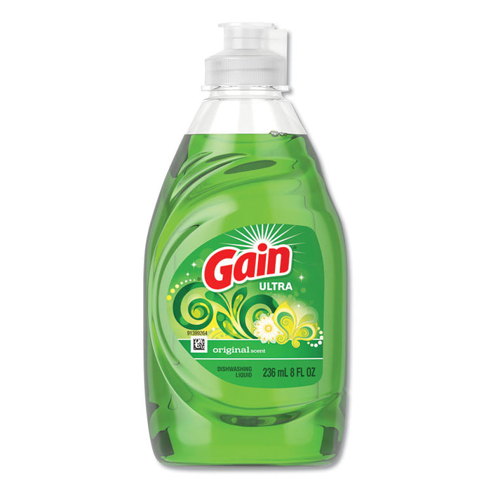 Dishwashing Liquid, Gain Original, 8 oz. Bottle, 18/Carton