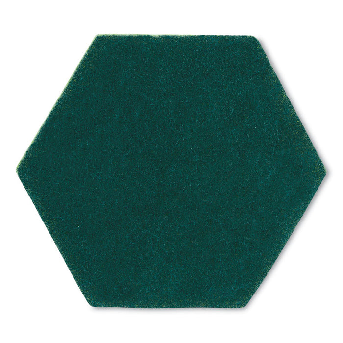 Dual Purpose Scour Pad, 5 x 5, Green/Yellow, 15/Carton