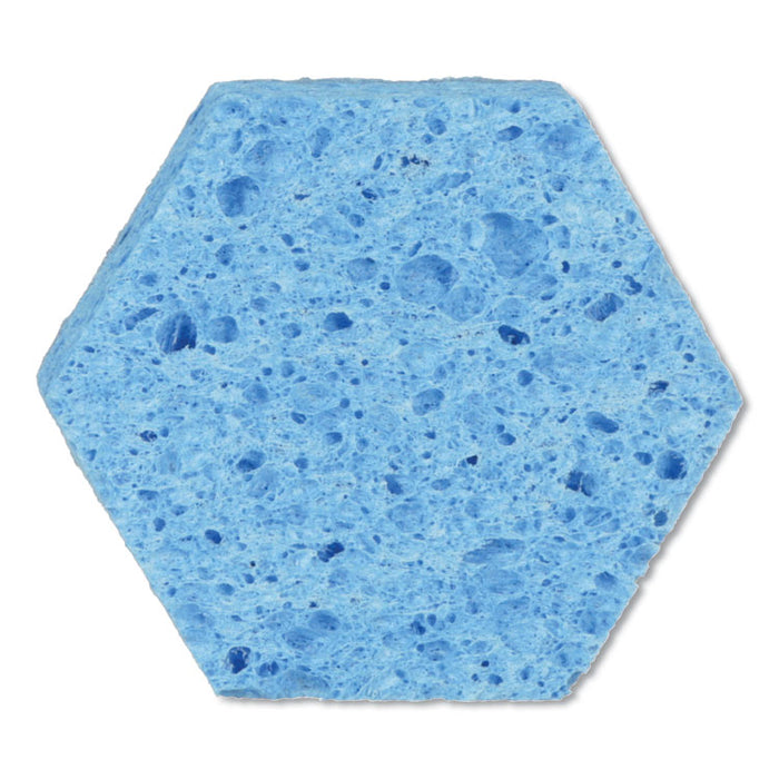 Low Scratch Scour Sponge 3000HEX, 4.45" x 3.85", Blue, 16/Carton