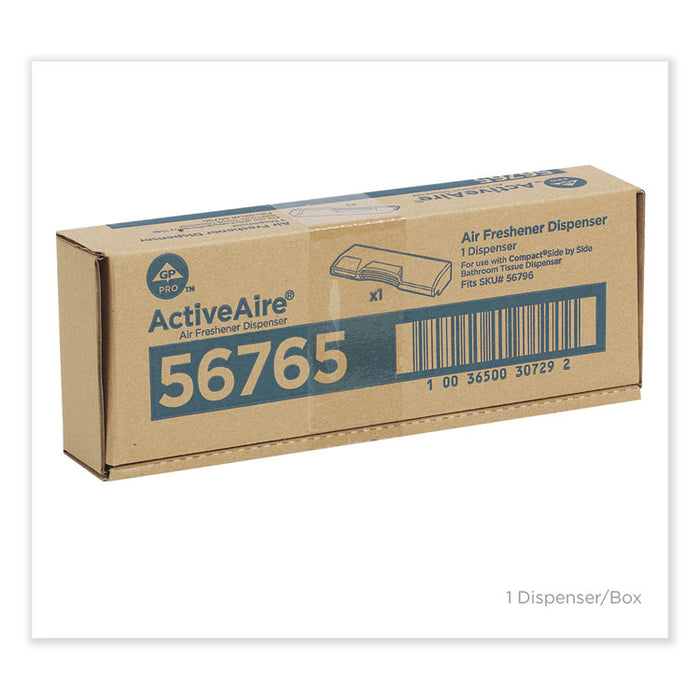 ActiveAire Automated Freshener Dispenser for Compact Bath Tissue Dispenser, 10.63" x 2.88" x 3.75", Black