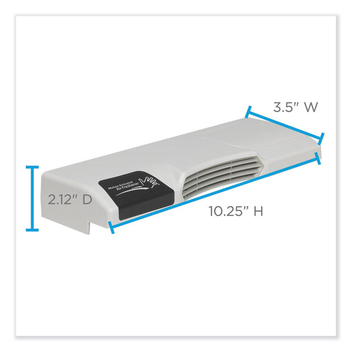 ActiveAire Automated Freshener Dispenser for Compact Bath Tissue Dispenser, 10.63" x 2.88" x 3.75", Gray