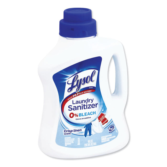 Laundry Sanitizer, Liquid, Crisp Linen, 90 oz, 4/Carton