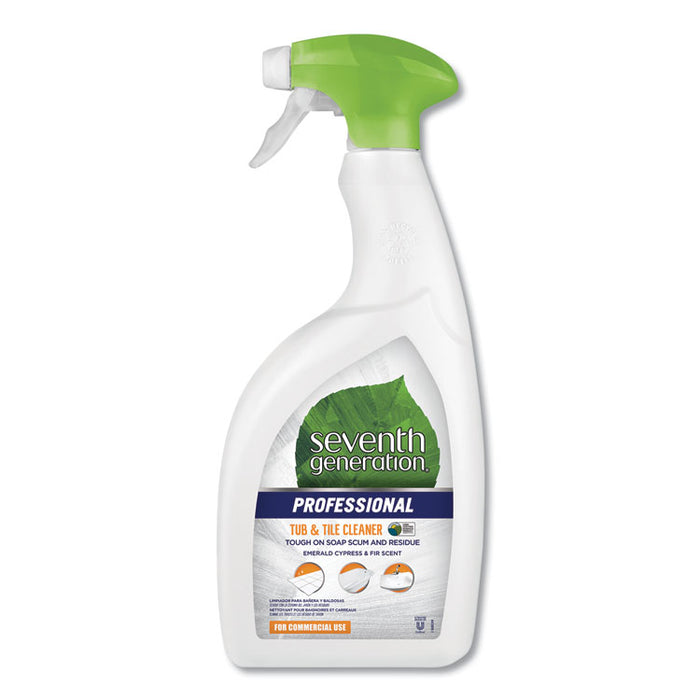Tub and Tile Cleaner, Emerald Cypress and Fir, 32 oz Spray Bottle