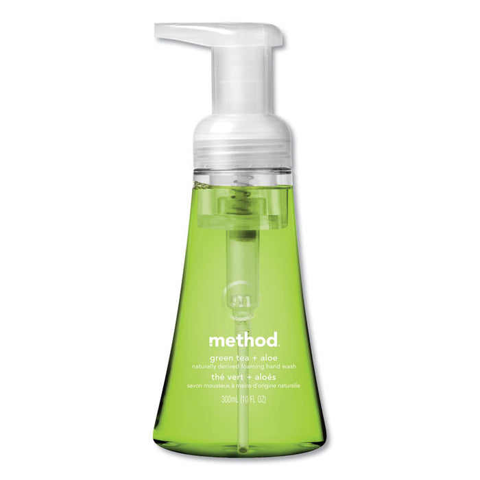 Foaming Hand Wash, Green Tea & Aloe, 10 oz Pump Bottle