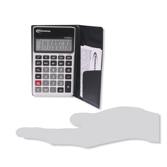15922 Pocket Calculator, 12-Digit LCD