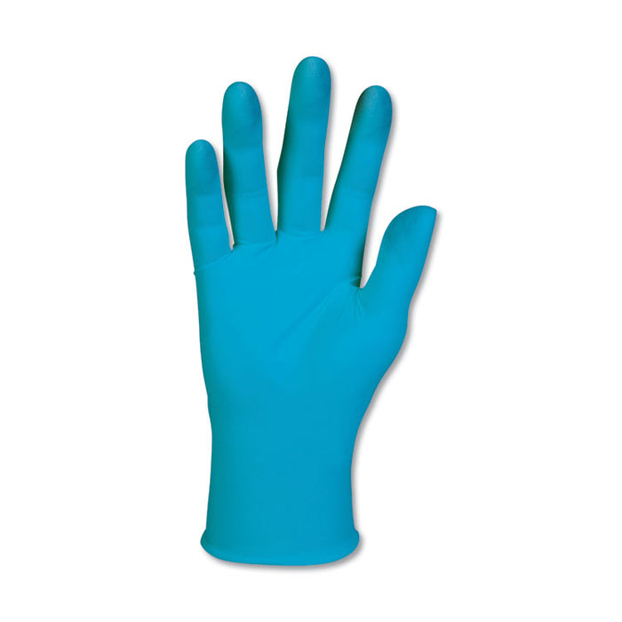 G10 Blue Nitrile Gloves, Powder-Free, Blue, 242 mm Length, Medium, 100/Box