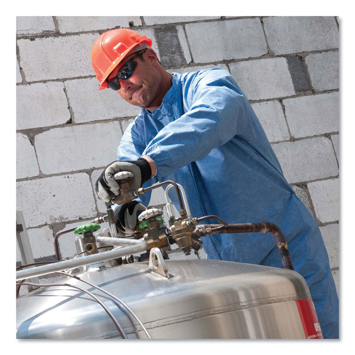 A60 Elastic-Cuff, Ankle and Back Coveralls, X-Large, Blue, 24/Carton