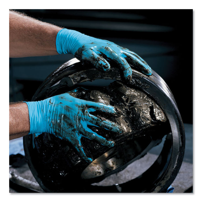 G10 Blue Nitrile Gloves, Powder-Free, Blue, 242 mm Length, Medium, 100/Box