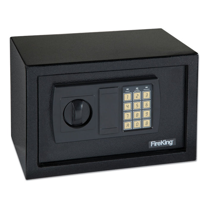 Small Personal Safe, 0.3 cu ft, 12.25w x 7.75d x 7.75h, Black