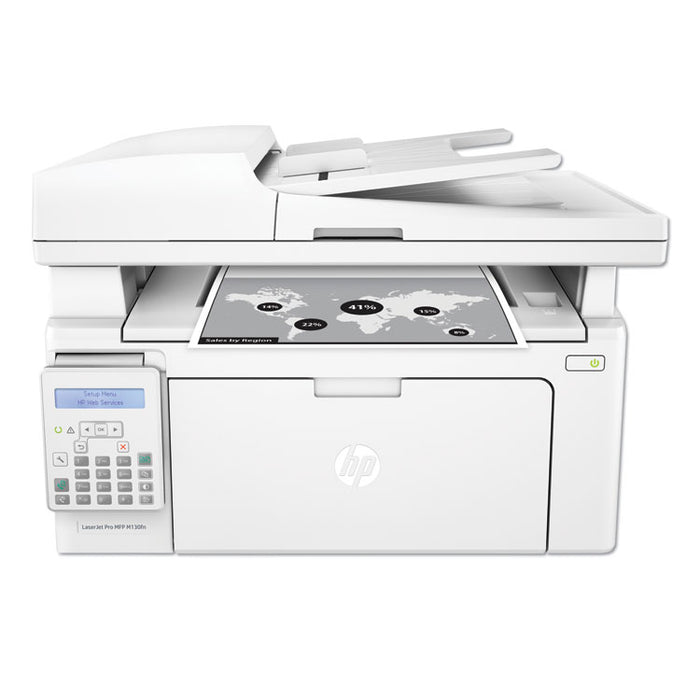 LaserJet Pro MFP M130fn Multifunction Laser Printer, Copy/Fax/Print/Scan