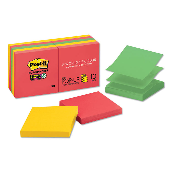 Pop-up 3 x 3 Note Refill, 3" x 3", Playful Primaries Collection Colors, 90 Sheets/Pad, 10 Pads/Pack