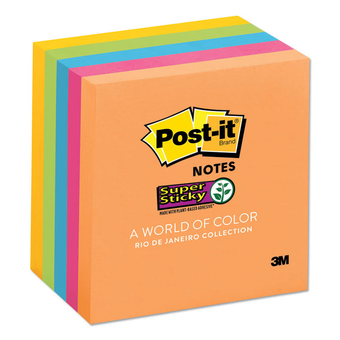 Pads in Rio de Janeiro Colors, 3 x 3, 90-Sheet Pads, 5/Pack