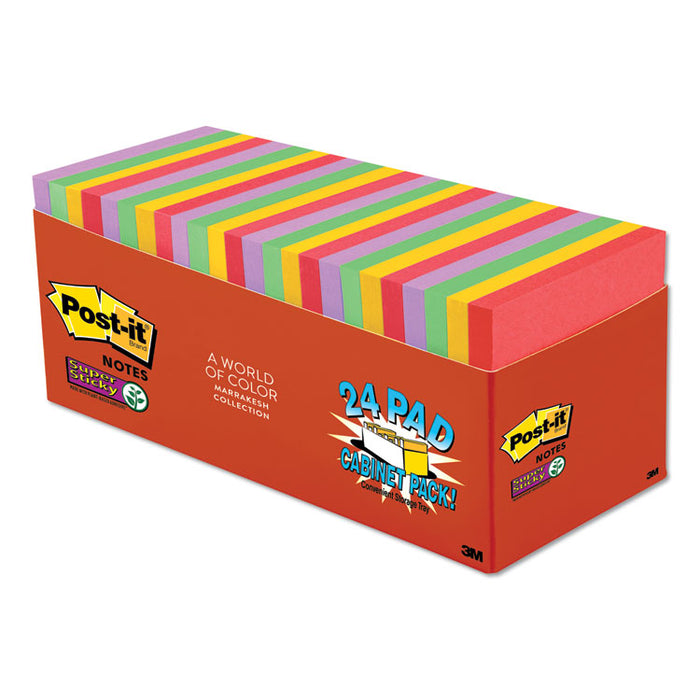 Pads in Playful Primary Collection Colors, Cabinet Pack, 3" x 3", 70 Sheets/Pad, 24 Pads/Pack