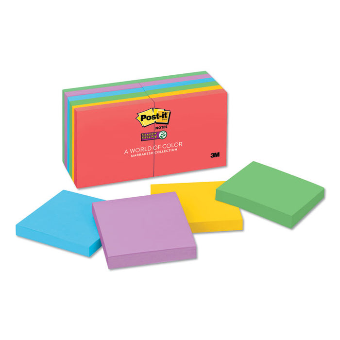 Pads in Playful Primary Collection Colors, 3" x 3", 90 Sheets/Pad, 12 Pads/Pack