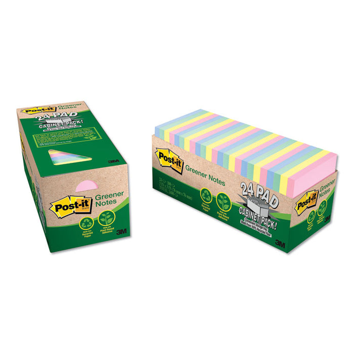 Original Recycled Note Pad Cabinet Pack, 3" x 3", Sweet Sprinkles Collection Colors, 75 Sheets/Pad, 24 Pads/Pack
