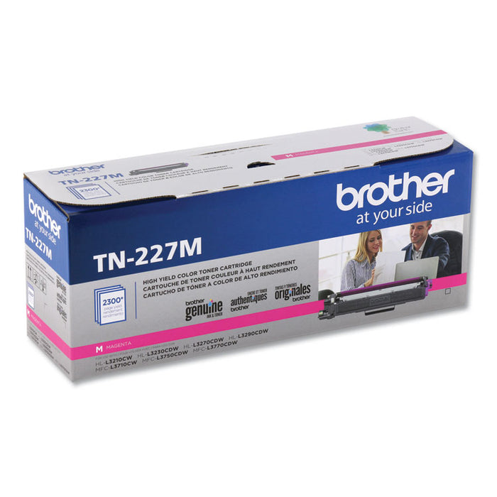 TN227M High-Yield Toner, 2,300 Page-Yield, Magenta