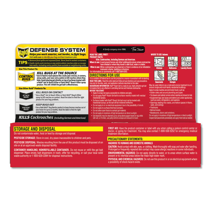 Roach Gel, 1.5 oz Box, 8/Carton