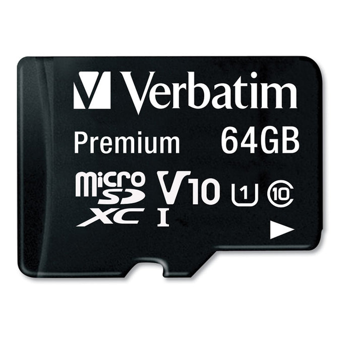 64GB Premium microSDXC Memory Card with Adapter, Up to 90MB/s Read Speed