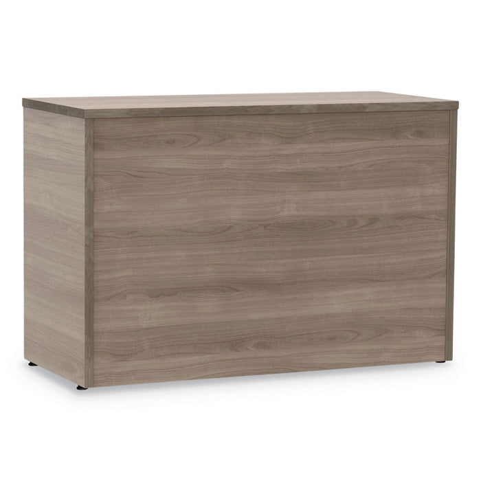 Urban 36" Credenza, Bottom Pedestal, 35.25w x 15.25d x 23.75h, Natural Walnut